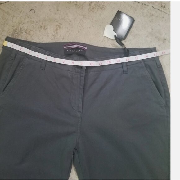 SIMONA BARBIERI WOMEN TWIN SET GREY PANTS. NWT TG 31 - Picture 10 of 11